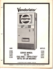 Vendorlator manual for Cold Vault Super-Stack (39 pages)