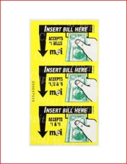 Decal Sheet for Compact Mask - Accepts $1-$5