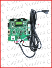 American Changer Super Universal Board with Power Supply Attached - 2 Validators 2 Hoppers
