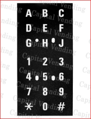 National Vendors 157/158/167/168 Membrane Legend