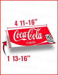 Flavor Cards with Calorie Count for NV Combo & GPL 490 - Size 4 11/16" x 1 13/16"